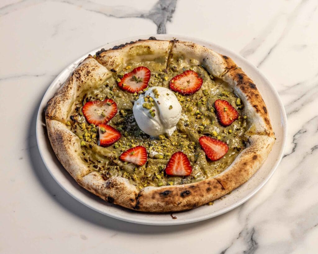 Pistachio Dessert Pizza